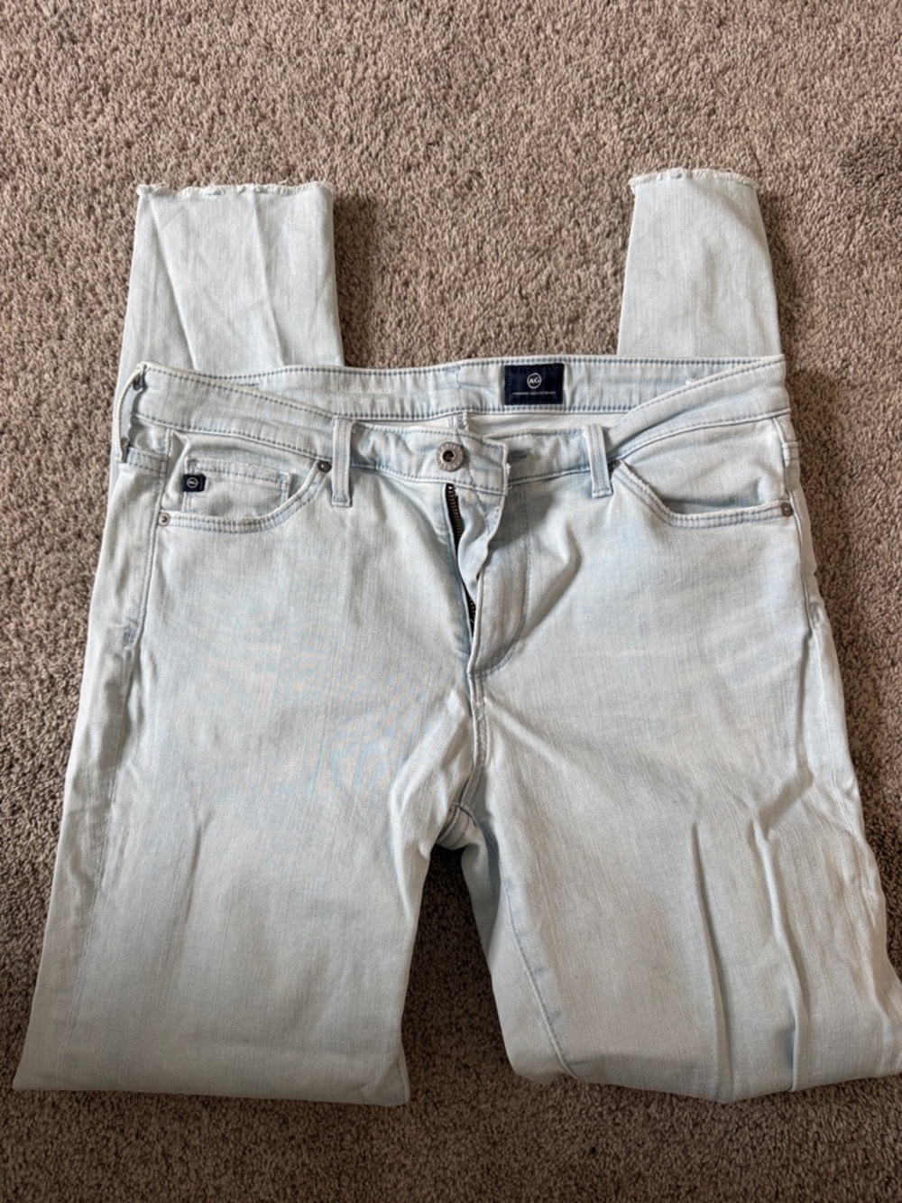 AG Adriano Goldschmied Light Wash Skinny Jeans